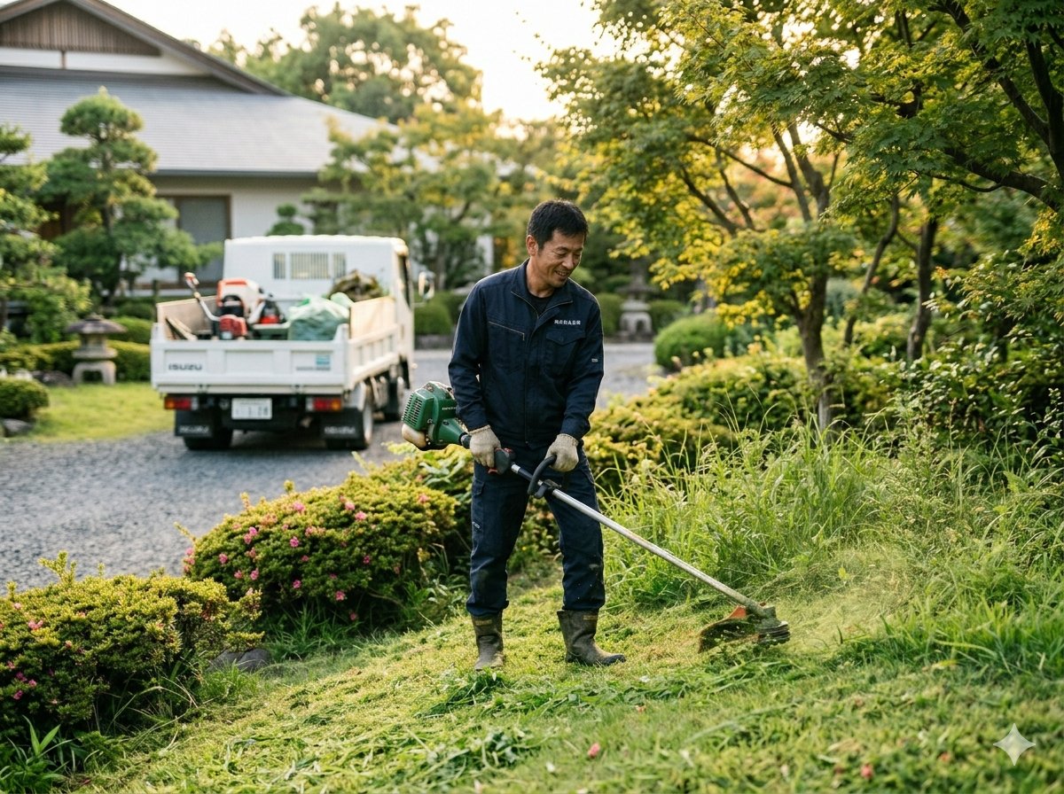 Lawn mowing